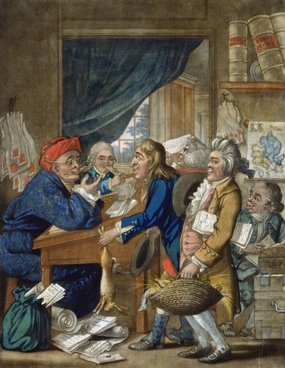 Un avocat de campagne et ses clients, publié par Bowles und Carver, 1800 - Robert Dighton